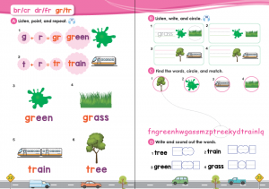 ชุดสอนโฟนิกส์ชุด  4  Hi! Phonics เสียงพยัญชนะคู่  แบบเรียน+CD+แบบฝึกหัด - Image 3