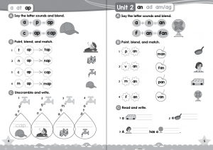 ชุดสอนโฟนิกส์ 2  เสียงสระสั้น Hi! Phonics แบบเรียน + Audio QR Codes + แบบฝึกหัด - Image 5
