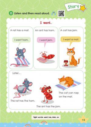 แบบเรียนโฟนิกส์ 2 สระเสียงสั้น แบบเรียน+Audio QR Codes+บัตรคำ(ในเล่ม)  Hi! Phonics 2 Short Vowels - Image 7