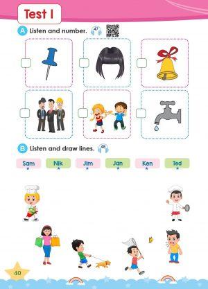 แบบเรียนโฟนิกส์ 2 สระเสียงสั้น แบบเรียน+Audio QR Codes+บัตรคำ(ในเล่ม)  Hi! Phonics 2 Short Vowels - Image 8
